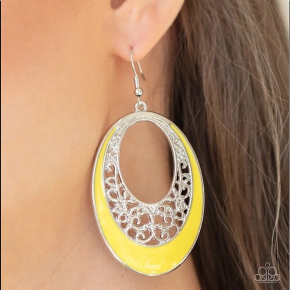 Paparazzi Earring ~ Orchard Bliss - Yellow